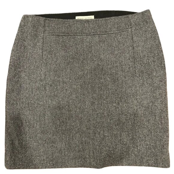 Banana Republic Wool Grey/Black Mini Skirt | Size 4 - Picture 1 of 6